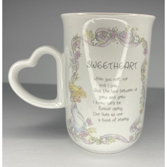 Precious Moments "Sweethearts" Tender Touch Mug Ceramic VTG 1990 - Picture 2 of 5